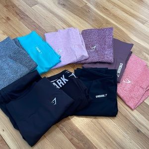 9 pairs of Gymshark leggings
